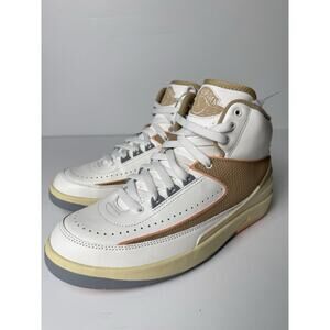 Air Jordan 2 Retro Sneakers Shoes Nike Women's US 9 EU 40.5 NEWBeige DX4400-118